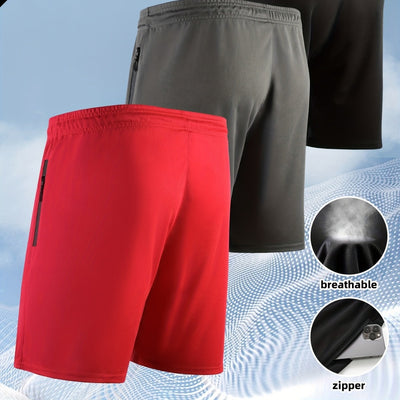 Shorts Deportivos Hombre Secado Rápido con Bolsillos Cremallera - Image 4