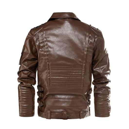Chaqueta de Cuero Punk para Motociclista - Estilo Rebelde en Piel PU - Image 11