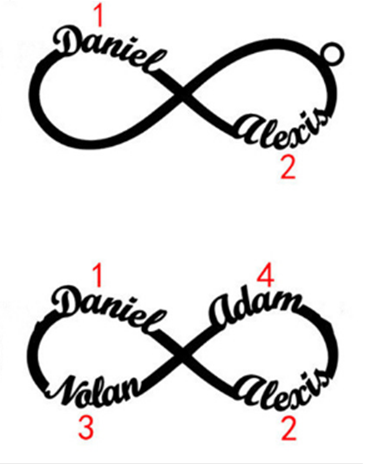 Cadena de Clavícula con Dije de 8 Palabras - Image 13