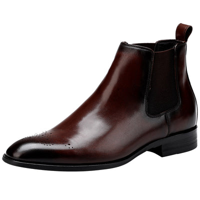 Botas de Cuero Retro para Hombre - Caña Alta Invierno Premium - Image 4