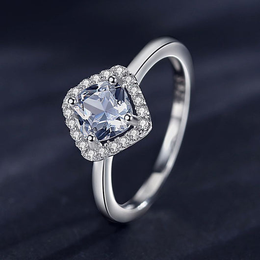 Anillo de Diamante Simulado Estilo Influencer - Anillo de Boda Elegante - Image 10