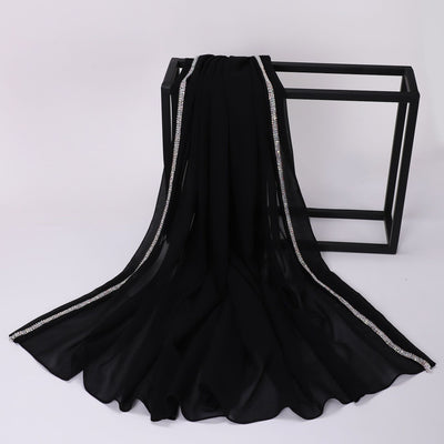 Pañuelo Casual de Chifón Liso para Mujer - Image 22