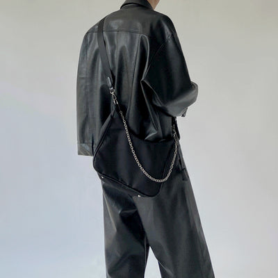 Bolsa Crossbody Hombre Estilo Japonés Gran Capacidad Diseño Coreano - Image 9