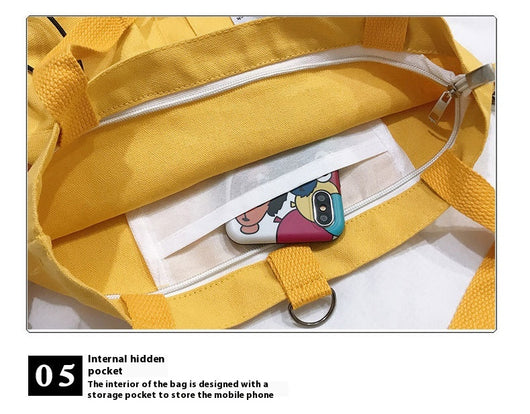 Mochila Estilo Harajuku con Bolsillos - Bolsa de Lona para Estudiantes y Mujeres - Image 53