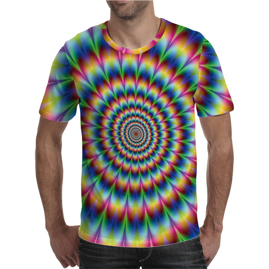 Playera Casual Hombre con Estampado 3D Apertura de Color - Image 7