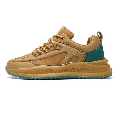 Tenis Deportivos de Plataforma Ligeros con Suela Suave - Cuero Casual para Hombre - Image 5