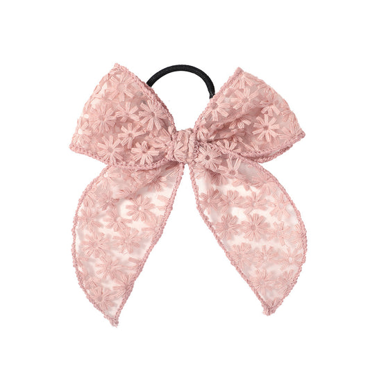 Hebilla Floral para Cabello con Encaje Bordado y Moño Elegante - Image 15