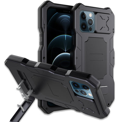 Funda Protectora 3 en 1 con Espejo y Soporte Metálico para iPhone - Image 16