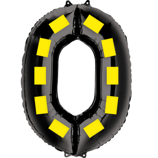 Globo Gigante Números 40 Pulgadas Negro y Amarillo con Puntos - Image 12