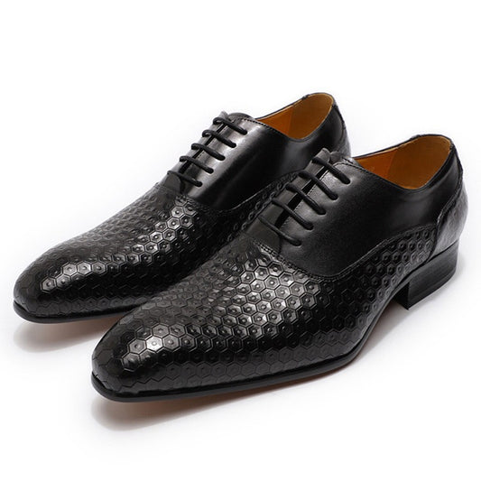 Zapatos de Cuero Artesanales Estilo Británico para Hombre