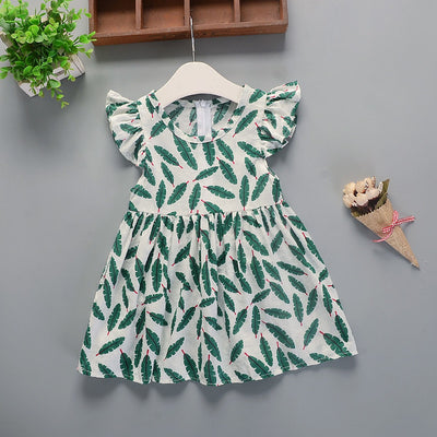 Vestido Infantil Algodón Floral Estampado para Verano - Image 26