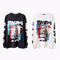 Remera Hip-Hop Estampada de Manga Larga