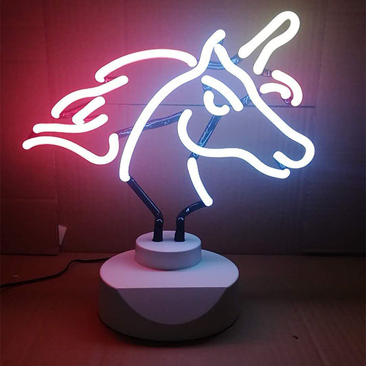 Lámpara Unicornio Neón para Escritorio - Decoración LED Creativa