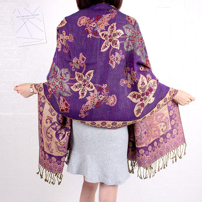 Pañuelo Zijinhua de Cachemira para Mujer - Image 16