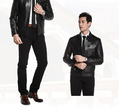 Chaqueta de Cuero para Hombre - Estilo Clásico y Duradero - Image 2