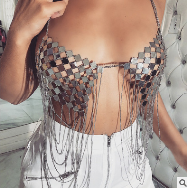 Cadena Corporal Metálica con Borlas para Mujer - Image 4