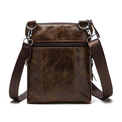 Bolso de Cuero Vintage con Cierre de Hombro para Hombre - Image 3