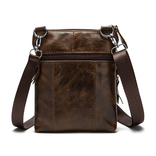 Bolso de Cuero Vintage con Cierre de Hombro para Hombre - Image 3