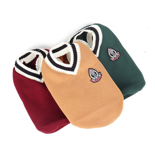 Chaleco Tejido Suave para Mascotas - Cuello V Otoño Invierno - Image 3