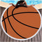 Toalla de Playa Estampado Baloncesto Redondo