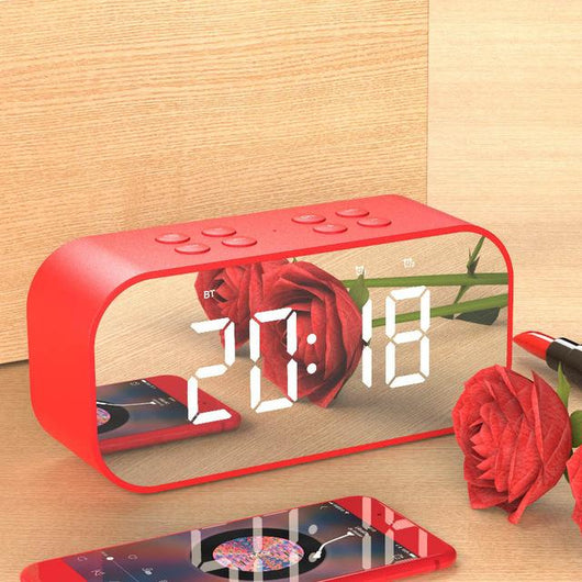 Parlante Bluetooth Inalámbrico con Reloj LED Integrado - Image 5