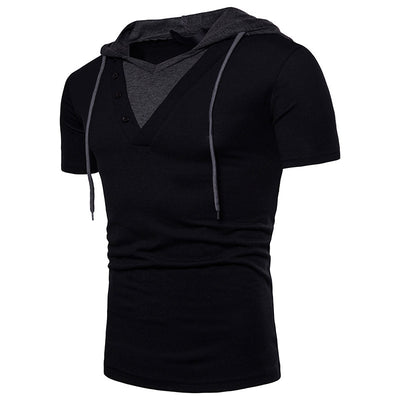Playera Deportiva con Capucha de Manga Corta para Hombre - Image 8