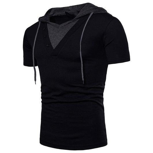 Playera Deportiva con Capucha de Manga Corta para Hombre - Image 8