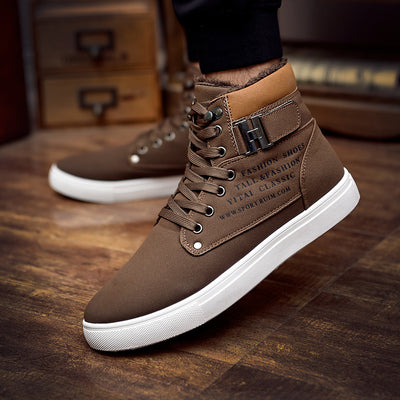 Botas de Invierno para Hombre con Forro Cálido - Zapatos de Cuero y Lona Premium - Image 5