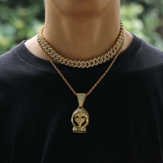 Pulsera Hip-hop Chapada en Oro con Diamantes de Aleación - Image 4