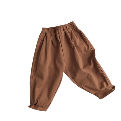 Pantalones de Algodón Tejido Corte Zanahoria - Image 5