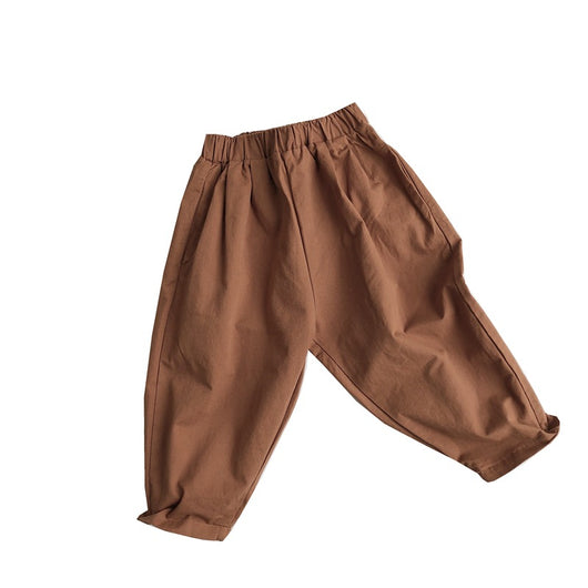 Pantalones de Algodón Tejido Corte Zanahoria - Image 5