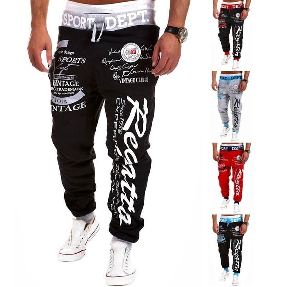Pantalones Harem Skinny con Estampado de Letras