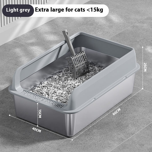 Arenero de Acero Inoxidable para Gatos - Image 10