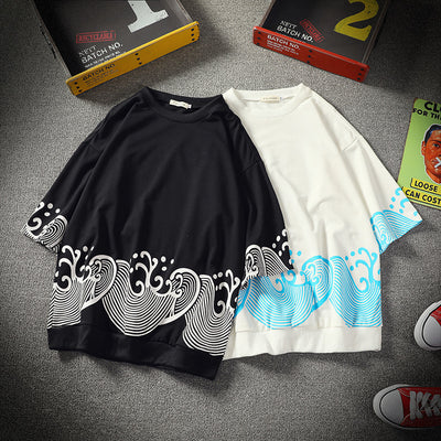 Camiseta Casual Japonesa de Manga Corta - Estilo Chino Contemporáneo - Image 3