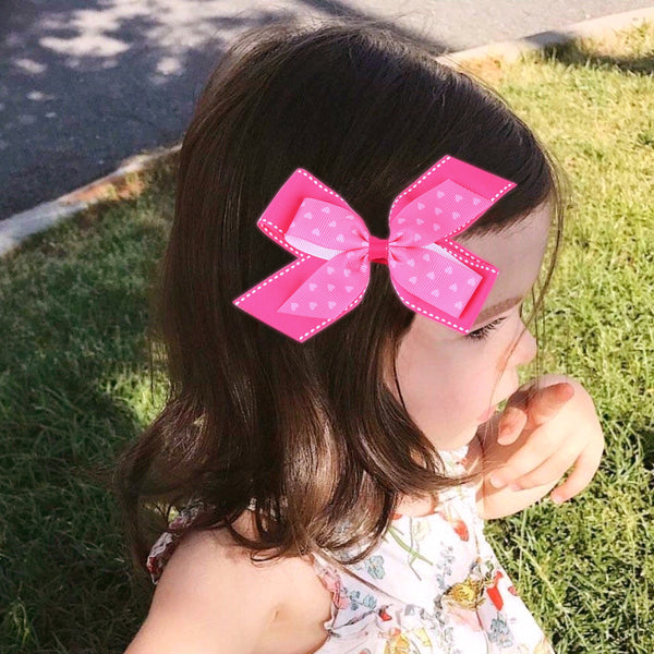 Pasador de Cabello Infantil Corazón con Diseño Dovetail