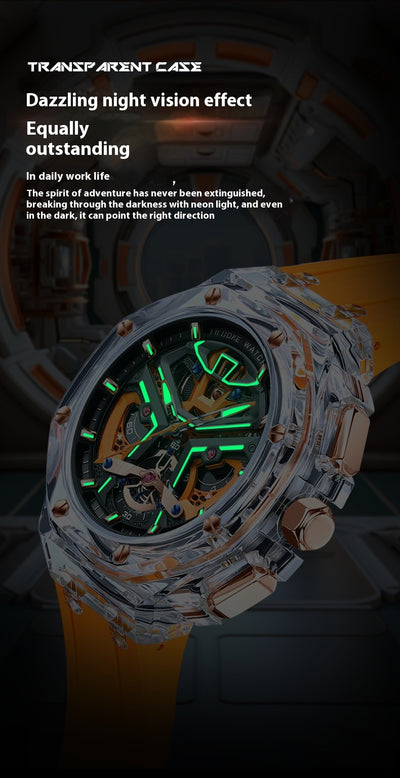 Reloj de Cuarzo Luminoso con Tallado Hueco Tridimensional - Image 22