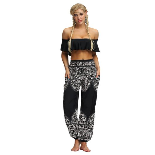 Pantalones de Yoga con Estampado Étnico para Mujer - Image 17