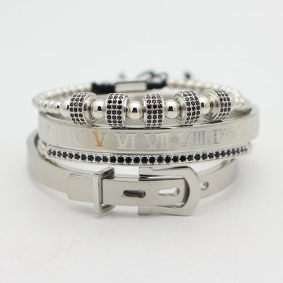 Pulsera de Números Romanos con Hebilla Herradura - Image 8