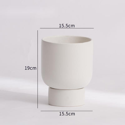 Maceta de Cerámica Verde Estilo Morandi para Decoración - Image 4