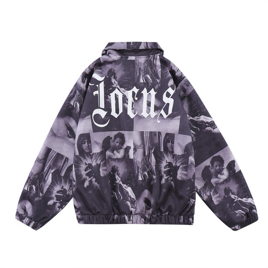 Chaqueta Blazer Oversize Estampado Completo Solapa Clásica para Hombre - Image 11