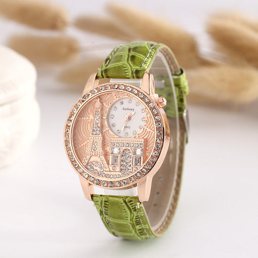 Reloj de Diamantes Emblema Eiffel Bandera - Colección Exclusiva de Lujo - Image 10