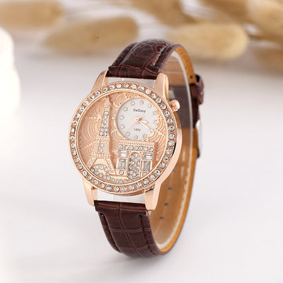 Reloj de Diamantes Emblema Eiffel Bandera - Colección Exclusiva de Lujo - Image 7