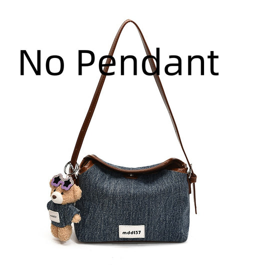 Bolsa Retro de Mezclilla para Commuter - Crossbody Casual Versátil - Image 8