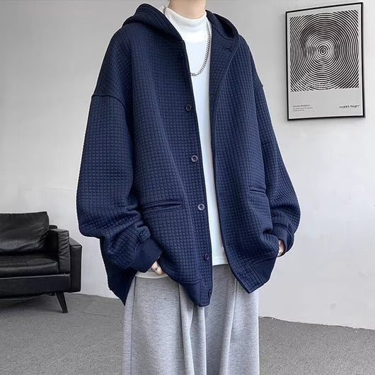 Cardigan de Pana Texturizada para Hombre - Otoño/Invierno - Image 8