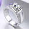 Anillos para Pareja con Diamante en Plata 925 Bañada en Oro
