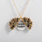 Collar Floral Doble Cara Corto para Clavícula
