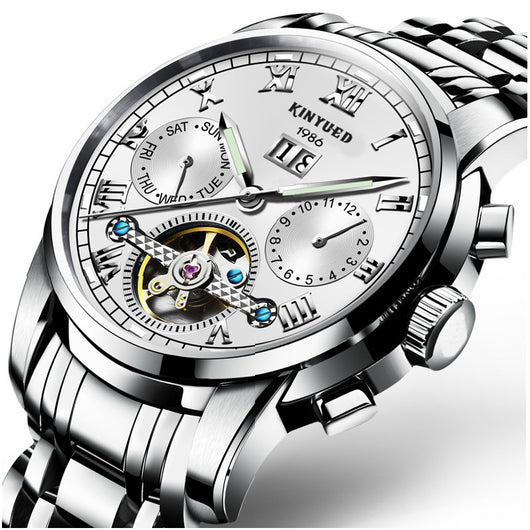 Reloj Mecánico de Acero Inoxidable Sólido - Image 10