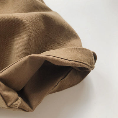 Pantalones Casuales Infantiles de Color Sólido con Cintura Elástica Estilo Literario - Image 24