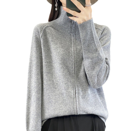 Cardigan de Lana Cuello Alto para Mujer - Colección Otoño Invierno - Image 6