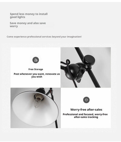 Lámpara de Pared Articulada con Protección Ocular y Enchufe - Image 10